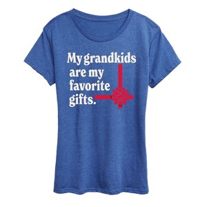 Women's - Instant Message - Grandkids Favorite Gift Short Sleeve Graphic T-Shirt - 1 of 4