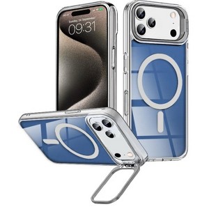 Entronix [Magnetic] Case Compatible with iPhone 17 Pro Max – [Glossy] Color Back with Camera Frame Stand - 1 of 4