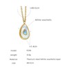 Clotth Minimalist Water-Drop Shell Pendant Necklace – White Seashell & Abalone Inlay, Ins-Style Choker for Women - 3 of 4