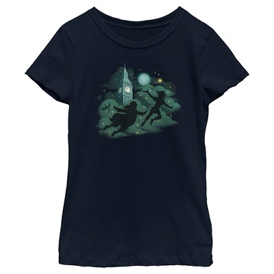 Girl's Peter Pan & Wendy Flight Silhouettes T-shirt : Target