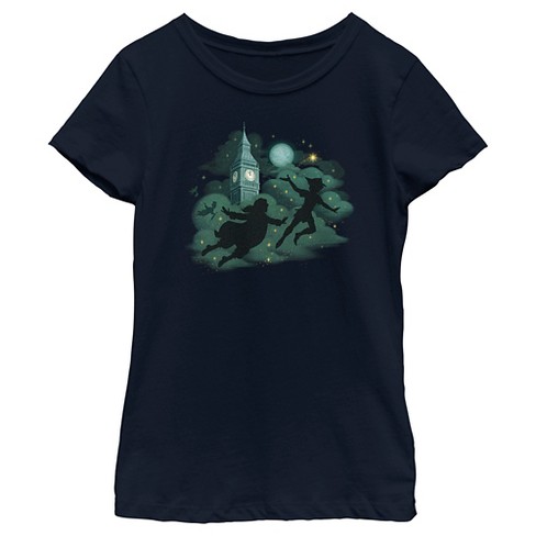 Girl's Peter Pan & Wendy Flight Silhouettes T-Shirt - image 1 of 4