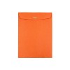 JAM Paper Open End Clasp Catalog Envelope 9" x 12" Orange 100/Box (92938) - 2 of 3