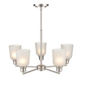 Millennium Lighting Amberle 5 - Light Chandelier in  Brushed Nickel - 1 of 1