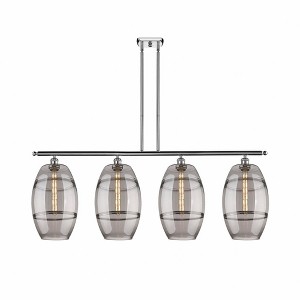 Vaz - 4 Light Stem Hung Island In Industrial Style-19 Inches Tall and 48.25 Inches Wide - 1 of 1