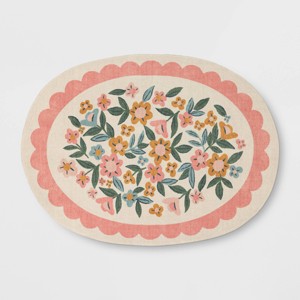 Ditzy Floral Oval Kids' Rug - Pillowfort™ - 1 of 4