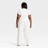 Women's Pointelle Short Sleeve Shirt and Pants Pajama Set - Auden™ - 2 of 3