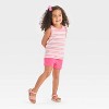 Toddler Girls' Striped Tank Top - Cat & Jack™ Cream - 3 of 3