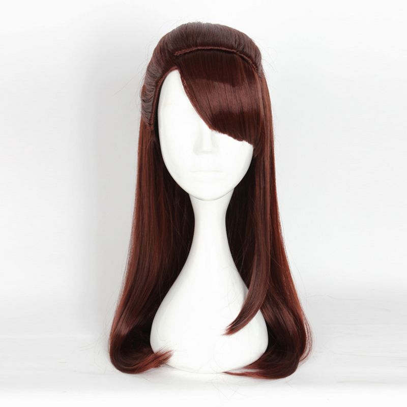 Unique Bargains Women's Wigs 26" Red Brown with Wig Cap, 2 of 7
