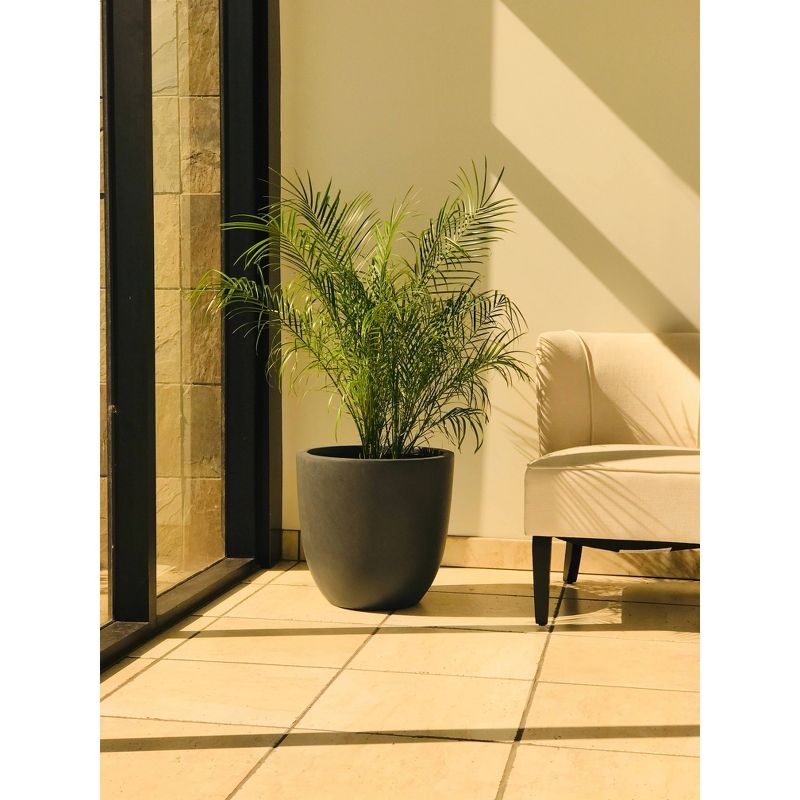 Rosemead Home &#38; Garden, Inc. 17&#34; Concrete/Fiberglass Modern Indoor/Outdoor Planter Charcoal Gray, 5 of 15