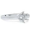 Pompeii3 White Gold Solitaire Semi Mount Engagement Ring Setting - 2 of 4