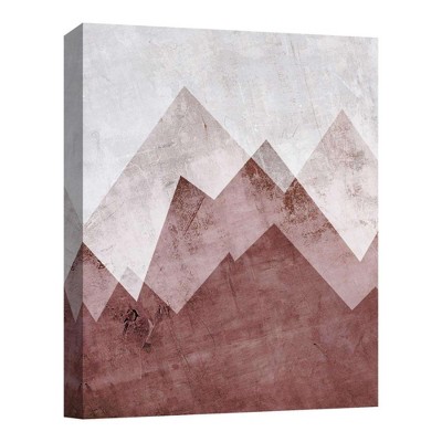 11" x 14" Brown Mountains Decorative Wall Art - PTM Images