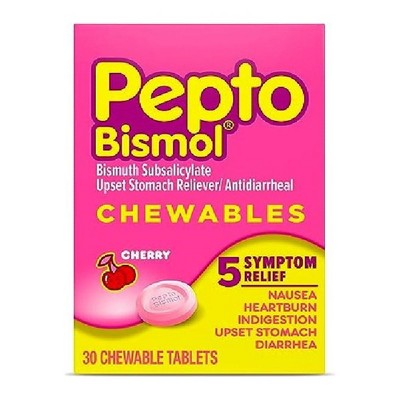 Pepto Bismol Chewtab Cherry 30 Ct