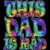 Men's Design By Humans Tye Dye This Dad Is Rad By honeytree Tank Top - image 2 of 2