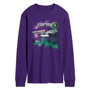 Men's - Star Trek - Enterprise Northern Lights Long Sleeve Graphic T-Shirt - 1 of 3