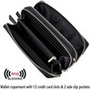 RFID Crossbody Wallet Wristlet Purse with Phone Pocket For Women Vegan Leather - 3 of 4