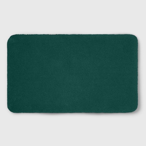 20 X34 Soft Nylon Solid Bath Rug Dark Green Opalhouse Target