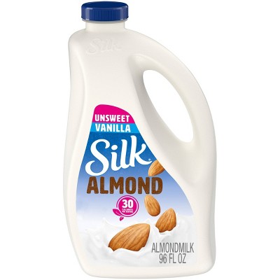 Silk Unsweetened Vanilla Almond Milk - 96 fl oz