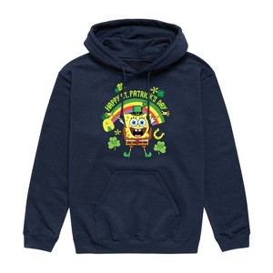 Men's - SpongeBob Squarepants - Happy St. Patricks Day Graphic Fleece Pullover Hoodie - 1 of 4