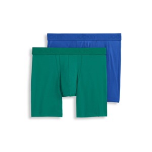 Jockey Men's Big Man Chafe Proof Pouch Cotton Stretch 6" Boxer Brief - 2 Pack - 1 of 4