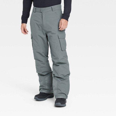 Men s Waterproof Snow Pants With 3m Thinsulate All In Motion Gray M Target