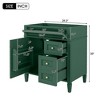 PAGED 30" Bathroom Vanity without Sink,Bathroom Sink Cabinet with 2 Drawers and a Tip-out Drawer for Bathroom - 3 of 4