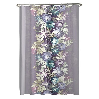 LunaLulinlk Fabric Shower Curtain, 70 inches x 72 inches, Pink and Purple