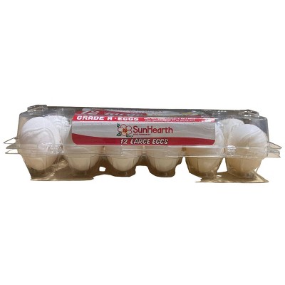SunHearth Large White Grade A Eggs - 12ct