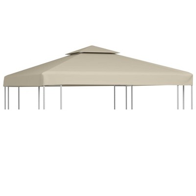 VidaXL Gazebo Cover Canopy Replacement 1 oz/ftÂ² Beige 9.8'x9.8'