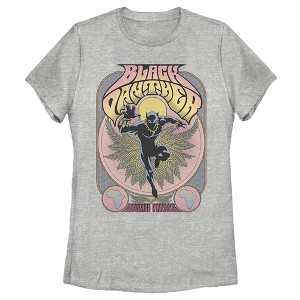 Women's Marvel Black Panther Vintage 70's Poster Style T-Shirt - 1 of 3