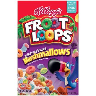 Fruit Loops with Fruity Shaped Marshmallows Breakfast Cereal - 12.6oz - Kelloggs