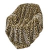 Home Mart Goods Beige Black Cheetah Animal Print Soft Plush Faux Fur Throw Blanket - 50" x 70" - 3 of 4