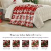 Amelie Home Chenille Knit Throw Blanket, Reversible Christmas Pattern, Cozy Holiday Decor Gift for Bed & Couch - 4 of 4