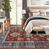 Machine Washable Rug with Non-Slip Backing Stain-Resistant Oriental Medallion Accent Rugs for Living Room Dining Room Bedroom Office Playroom - 3 of 4