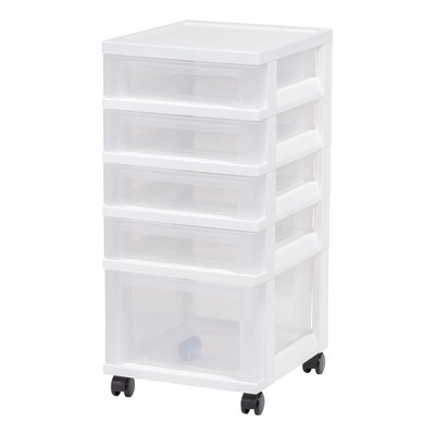 IRIS 5-drawer Storage Cart, White