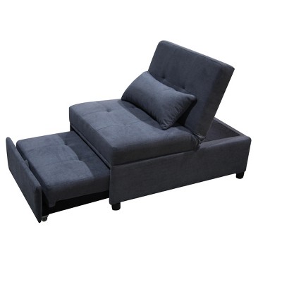 Vynxaria Folding Ottoman Sofa Bed ¨C Versatile Space-Saving Solution for Any Room