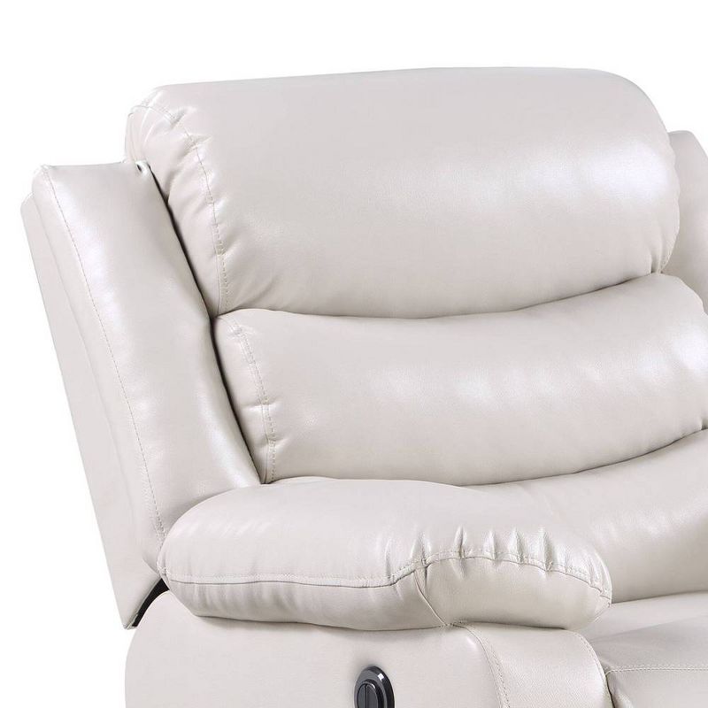 39&#34; Eilbra PU Accent Chair Beige - Acme Furniture, 3 of 8