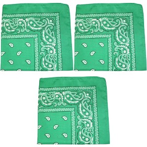 3 Pack Paisley Polyester Bandanas Lightweight and Stylish Accessories - 1 of 4