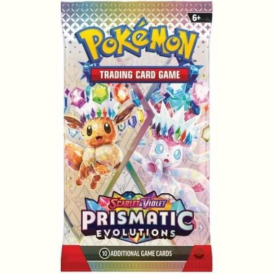 Pokemon TCG: Scarlet & Violet Prismatic Evolutions Booster Pack (Random Art) - 10 Cards