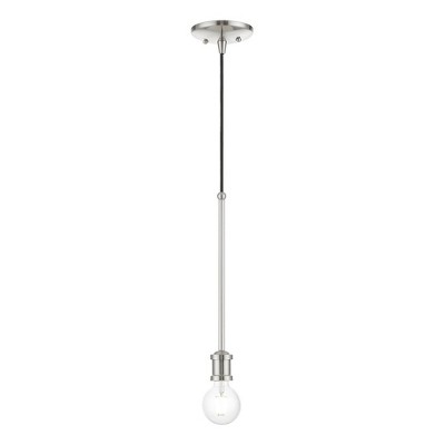 Livex Lighting Lansdale 1 - Light Pendant in  Brushed Nickel