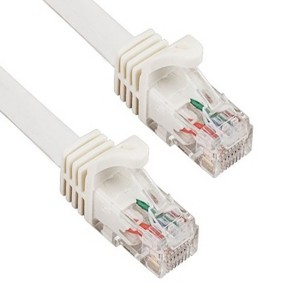 SANOXY Cables and Adapters; 25ft Cat6a 600 MHz UTP Snagless Ethernet Network Patch Cable, White - 1 of 3