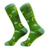 Crazy Dog T-Shirts Women's Prone To Shenanigans Socks Funny St Paddys Day Parade Clover Footwear - 2 of 4