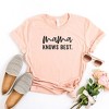 Simply Sage Market Women's Mama Knows Best Short Sleeve Graphic Tee - 3 of 3