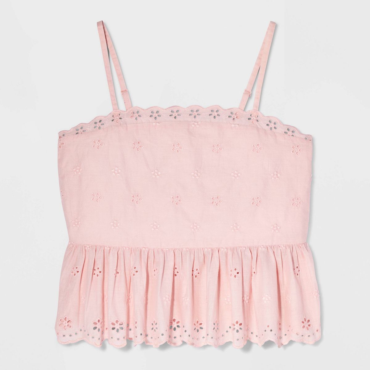 Girls' Woven Eyelet Tank Top - Cat & Jack™ - thumbnail 10