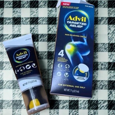 Advil Targeted Relief Pain Relieving Cream with Massage Applicator - 2 ...