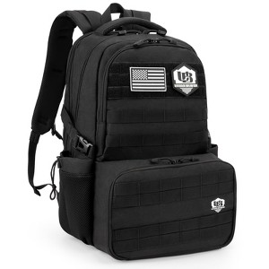 Generic Tactical Backpack with Lunch Box for Men: Laptop Compartment Bookbag with lunchbox - 1 of 4