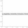 Black Bow Jewelry 4mm 14k White Gold Flat Figaro Chain Bracelet - 4 of 4