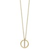 Chisel Stainless Steel Yellow IP-plated with Preciosa Crystal Pendant on a Necklace 16" Cable Chain Necklace with a 2" Ext. - 3 of 3