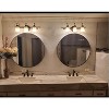 USHOWER 2-Pack Black Round Bathroom Mirrors 30-Inch with Metal Frame, Circle Mirrors for Wall Decor, Bathroom Vanity Mirror, Entryway Mirror - 2 of 4