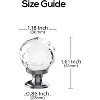 attop 10 Pack Clear Crystal with Chrome Plated Drawer Knobs - 3 of 4