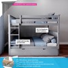 Max & Lily Full over Full Bunk Bed with Trundle Bed - 2 of 4